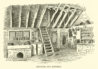 Kentish Inn Kitchen by Alfred Robert Quinton